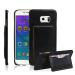 EXCLESIOR Samsung Galaxy S6 Edge Plus Black Shockproof, Card Slot, Kickstand, Leather Back Cover