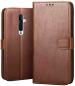 MV Oppo Reno 2F, Oppo Reno 2z Brown Leather Shock Absorption Mobile Flip Cover With Holder