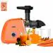 SOLARA Slow Juicer Cold Press Juicer | Easy Clean Slow Juicer Cold Pressed Juice Extractor |Slow Juicer for Fruits & Vegetables | 2 Speeds + Reverse Function Masticating Juicer | Recipes Incl | Orange
