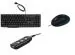 Zebronics K20 Wired Keyboard + Rise Optical Mouse+ 90HB USB HUB (Black)