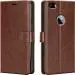 Slugabed Flip Cover Back Case for Apple iPhone 5s | Leather Finish | Inbuilt Stand & Pockets | Wallet Style Flip Back Case Cover for Apple iPhone 5s (Brown)