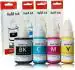 GPN PRINT PrInt Ink Refill Canon GI790 G1000 G2000 G2010 G3000 G4000 70ml X 3 Yellow Black and Tri Color Combo Ink Bottle (Pack of 4)