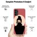 Retroart Back Cover for IQOO Z7 5G Mask girl with attitude preety black scarf designer cover new stylish printed designer back cover and case for mobile phone