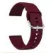 RUPELIK (Metal Lock 19mm Strap Wine Red) Soft Silicon Metal Lock 19MM Watch Strap Band Compatible for Noise Colorfit Pro 2/oxy, Noise Colorfit Pluse / Boat Storm Smart Watch Strap 19mm Silicone Watch Strap (Wine Red)