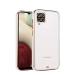 Sonty Samsung Galaxy A22 4G White Plastic and Thermoplastic Polyurethane Anti Fingerprint Mobile Back Cover