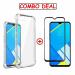 Kite Digital Oppo REALME C2 Transparent Bumper Shock Proof Corner Soft TPU Silicone Flexible Back Case Cover + 5D/6D/11D/21D Premium Tempered Glass Screen Protector
