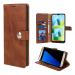 COVERBLACK Genuine Matte Leather Finish Flip Cover for Tecno KG5p / Spark 9 | Inside TPU & Inbuilt Stand | Wallet Style Back Cover Case | Stylish Button Magnetic Closure - Brown