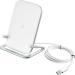 Baseus White Cobble Qi Wireless Induction 15W Horizontal Holder Stand