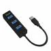 Quantum QHM6642 4 Port Hi-Speed USB Hub(Black)
