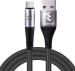 MOZTRON USB Type C Cable 3.5 A 1 m Nylon Bairded MCTB19 (Compatible with ALL SMART PHONES, Tablets, Laptops, Desktops, ANDROID iOS Windows Mac, Black, One Cable)