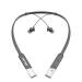 iNFiRe FireBand upto 20 Hours PlayTime , IPX4 with High Bass Magnetic Drivers NeckBand Bluetooth Headset  (Cosmic Grey, In the Ear)
