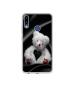 Casotec White Teddy Bear Design Printed Silicon Soft TPU Back Case Cover for Tecno Camon I Air 2 Plus