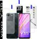 DESIBUZZ 5 Layers Transparent Scratch Proof Ultra Thin Flexible Front and Back Tempered Glass, Camera Lens for Vivo Y35 (pack of 3)