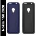 Gizmofreaks Back Cover Case for Nokia 150 2020 TA-1235 DS, Nokia 125 2020 ( Pack of 2 Premium Matte TPU ) Black & Blue