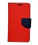 Fastship Imported Canvas Cloth Smooth Flip Cover for SAMSUNG On Max - SM-G615FZ| Wallet Style Back Cover Case | Stylish Mercury Magnetic Closure - Red