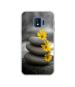 Casotec Stones And Flower Design Printed Silicon Soft TPU Back Case Cover for Samsung Galaxy J2 Core