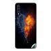 GADGETSWRAP Printed Vinyl Skin Sticker for Samsung Galaxy A70 - water and flames heart