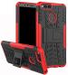 Empire Accessories Honor 7X Red Plastic, Polycarbonate Shockproof Kickstand Back Case Cover