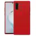 LIRAMARK Liquid Silicone Soft Back Cover Case for Samsung Galaxy Note 10 (Red)