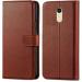 Slugabed Flip Cover for Mi Redmi Note 3 | Magnetic Closurer| PU Leather Magnetic Wallet Back Cover Case (Brown)