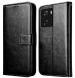 COVERBLACK Leather Finish Inside TPU Wallet Stand Magnetic Closure Flip Cover for Vivo Y56 5G - Venom Black