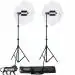 Prolite Porta Kit with Pair of 9 feet Light Stands, Porta Lights, Umbrellas for Video & Still Photography Lighting