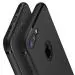 RUPELIK Soft Silicone with Anti Dust Plug Shockproof Slim Back Cover Case for iPhone 8 Plus / 7 Plus Black
