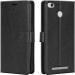 Tingtong Flip Cover Back Case for Mi Redmi 3S Prime | Leather Finish | Inbuilt Stand & Pockets | Wallet Style Flip Back Case Cover for Mi Redmi 3S Prime (Black)