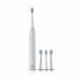 nexlev Sparkle Pro Electric Toothbrush | 4 Replaceable Brushheads With Cover | 30000 Vibrations/Minute | For Men & Women | Universal Type C Charging | Etc-04 Wh, Adult, White, Pack Of 1