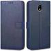 Clickaway Blue Leather Back Case Cover For Samsung Galaxy J7 Pro