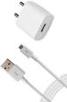 Badger Wall Charger Accessory Combo for Compatible for Huawei Honor Holly 2 Plus with Data Transfer & Fast Charging Cable (White)