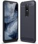Wellchoice Back Cover for Nokia 5.1 Plus (Black, Grip Case)