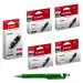 CANON PGI 750 XL BK & CLI 751 B/C/Y/M Ink Cartridge (SET OF 5) with 3in1 Multi-Function Creative Mobile Phone Stand