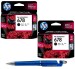 HP 678 Black Original Ink Advantage Cartridges (Pack of 2) With ITGLOBAL 3in1 Multi-Function Pen