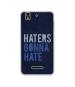 Casotec Haters Design Printed Silicon Soft TPU Back Case Cover for Yu Yureka