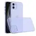 HILLS & MILES Crystal Clear Ultra Thin Soft TPU Slim Flexible Silicone Protective Mobile Back Cover Case for iPhone 12 (Violet/Transparent)