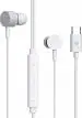 Zebronics Zeb-Buds C2 in Ear Type C Wired Earphones with Mic, Braided 1.2 Metre Cable (White)