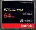 SanDisk Extreme Pro CF, CFXPS 64GB, VPG65, UDMA 7, 160MB/s R, 150MB/s W, 4x6, Lifetime Limited