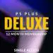 PS Plus Deluxe 12 Month Membership (SINGLE ACCESS) (PHYSICAL DELIVERY) (Read before buying) [video game]