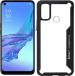 CarryWrap Back Cover for Oppo A53 (Black, Transparent, Hard Case)