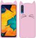 AUTOCASE Samsung Galaxy A70 Pink Rubber Flexible Mobile Back Cover