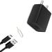 Badger Wall Charger Accessory Combo for Motorola One Macro (Black)