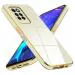 Mr Case 6D Chrome Back Cover Case For Infinix Note 10 Pro | ( Gold Plated Frame | Glossy Backside -Off White )