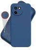 Hupsy Cover for Vivo T3x 5G (Blue, Flexible, Silicon, Pack of: 1)