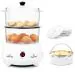 Matangi Two Layer Egg Boiler Momo Maker Food Steamer With Idli attachment and Steel Rice Bowl Electric Egg Cooker