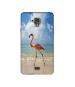 Casotec Egret Bird on Sea Design Printed Silicon Soft TPU Back Case Cover for Swipe Elite 2 plus