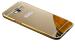 Aloin Samsung Galaxy A7 Gold Plastic Luxury Metal Bumper Acrylic Mirror Matte Finish Back Case Cover