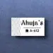 URBANITE CREATION Premium Ahuja's Designer Acrylic Nameplate: Glossy White Base with Black|Acrylic Customised/Personalized