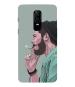 Bhaicover Oneplus 6 Plastic and Polycarbonate Smoking Man Mobile Back Cover