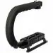 Digiom Universal Stabilizer C-Shape Flash Bracket Video Handheld Grip for Video and for DSLR DV Camera l Camara parts l Digital camera lens l photography camera accessories